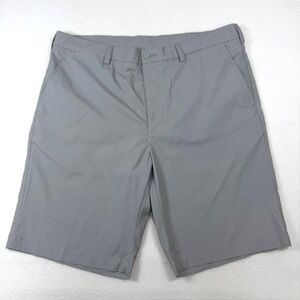 PGA Tour‎ Mens Grey Geometric Micro Diamond Golf Shorts 36 Stretch Performance